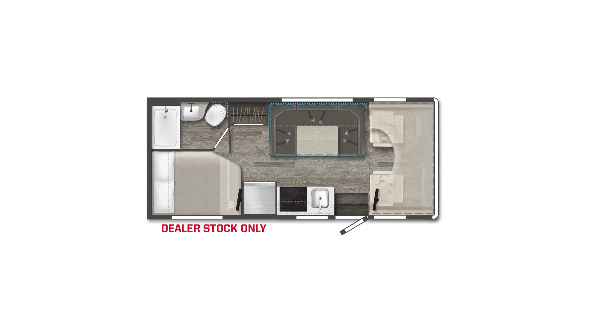2026 Winnebago Spirit 22R floor plan